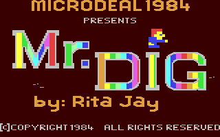 Mr. Dig Title Screen